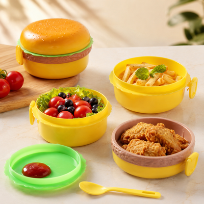 Burger Shaped Kids Lunch Box