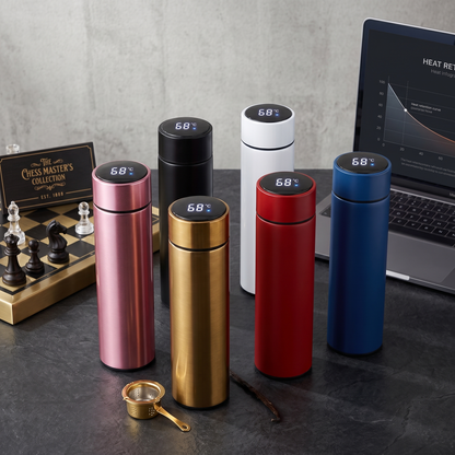 Temperature Display Thermos Water Bottle