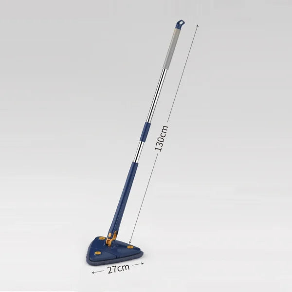 360° Twist Rotatable Triangle Mop with Long Handle Auto Squeeze