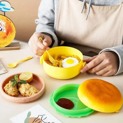 Burger Shaped Kids Lunch Box